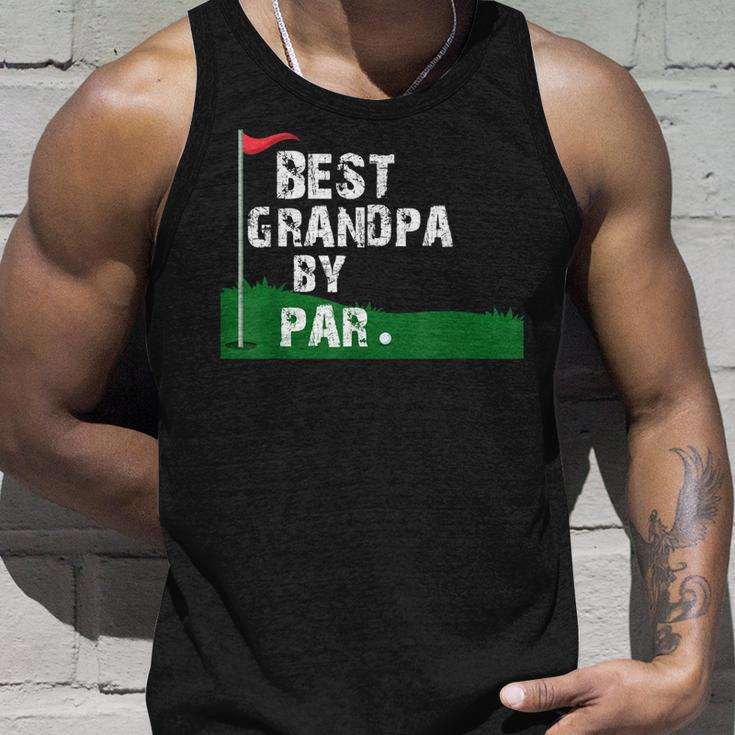Best Grandpa By Par Fathers Day Unisex Tank Top Gifts for Him