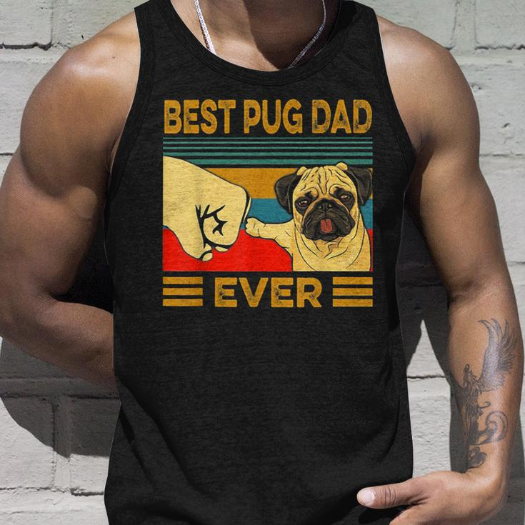 Best Pug Dad Ever Retro Vintage Unisex Tank Top Gifts for Him