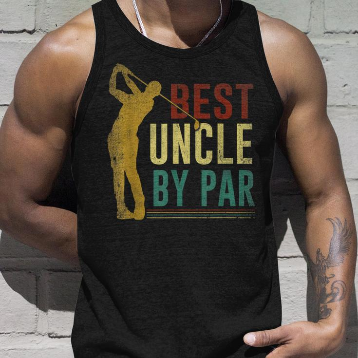 Best Uncle By Par Fathers Day Golf Gift Grandpa Gift Unisex Tank Top Gifts for Him
