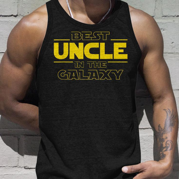 Best Uncle In The Galaxy Funny Uncle Gifts Unisex Tank Top Gifts for Him