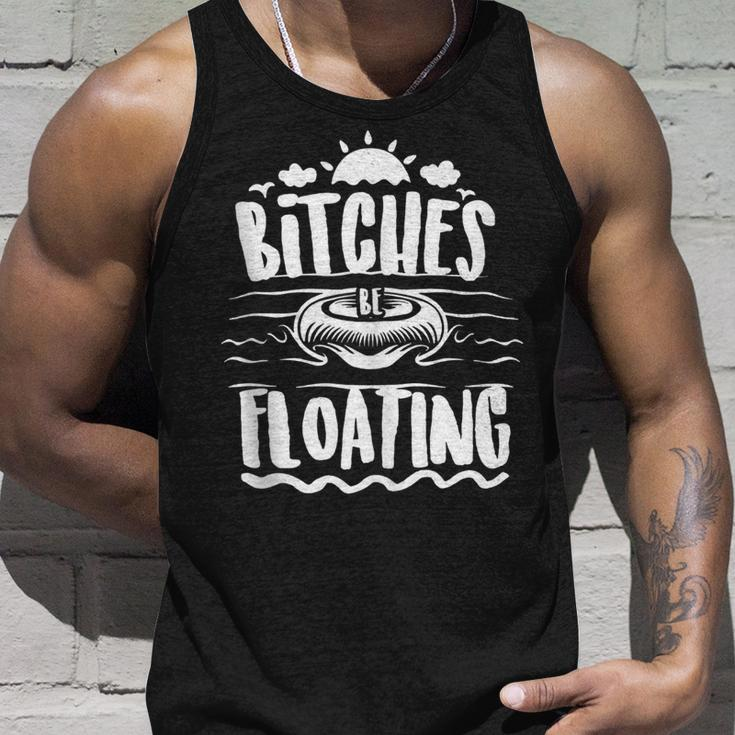 Bitches Be Floating Funny Witty Float Girls Unisex Tank Top Gifts for Him