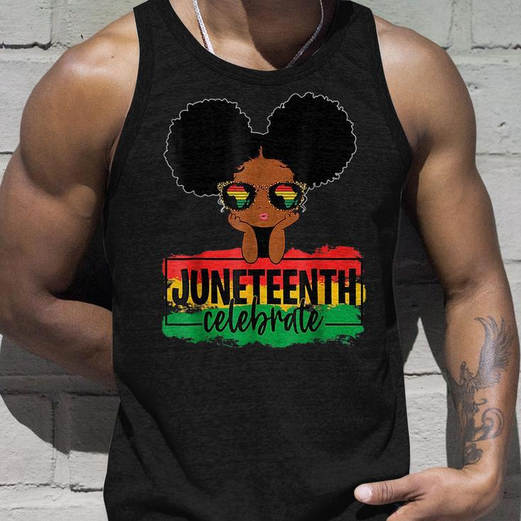 Black Girl Kid Junenth Celebrate Indepedence Day Unisex Tank Top Gifts for Him