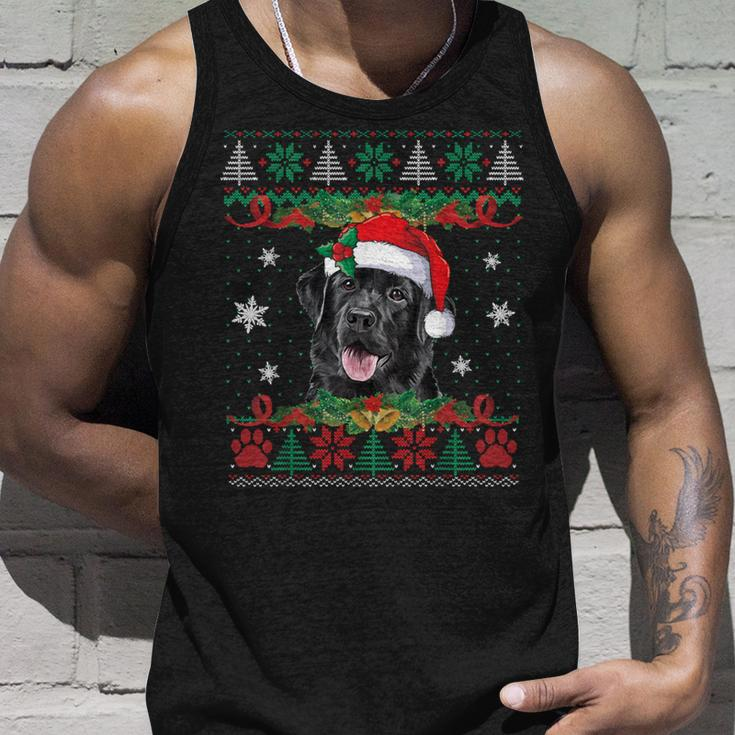 Black Lab Christmas Santa Ugly Sweater Dog Lover Xmas Tank Top Gifts for Him
