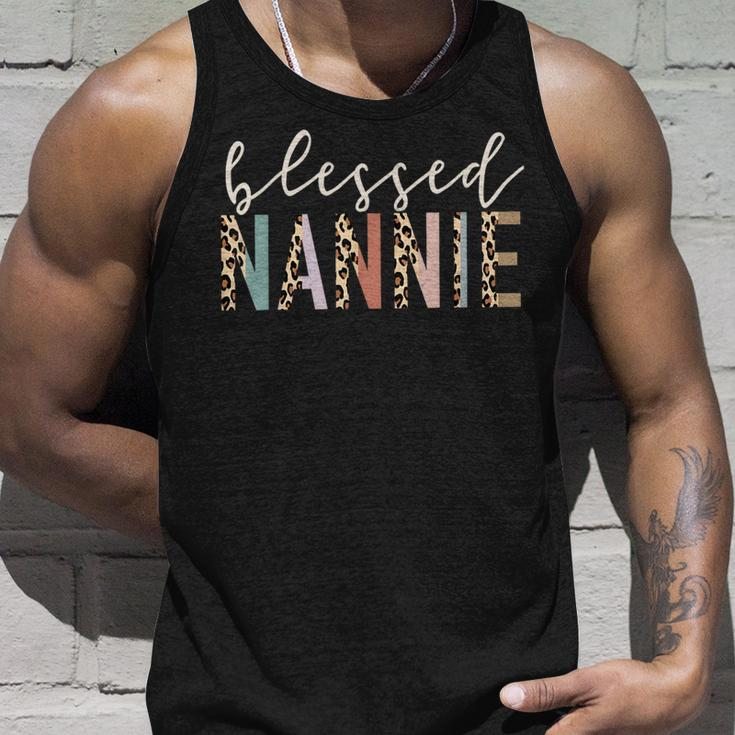 Blessed Nannie Cute Leopard Print Tank Top Gifts for Him
