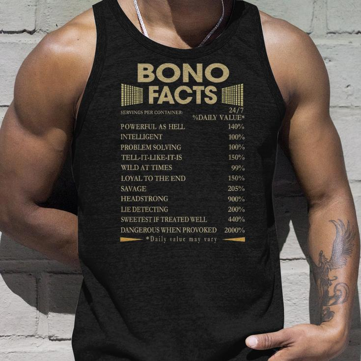 Bono Name Gift Bono Facts Unisex Tank Top Gifts for Him