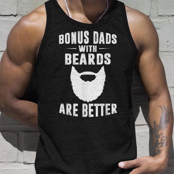 Bonus Dads With Beards Are Better Bonus Dad Tank Top Gifts for Him