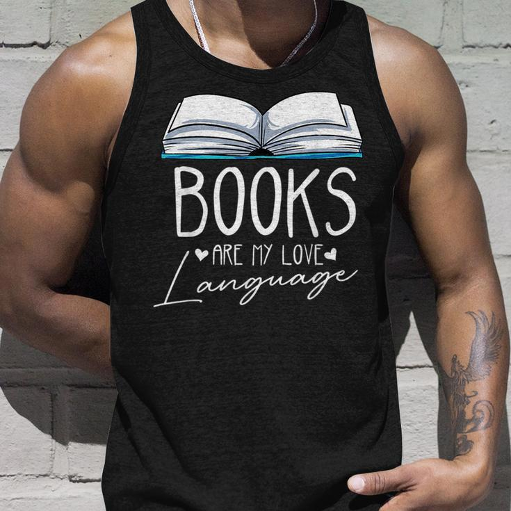 Books Are My Love Language Unisex Tank Top Gifts for Him