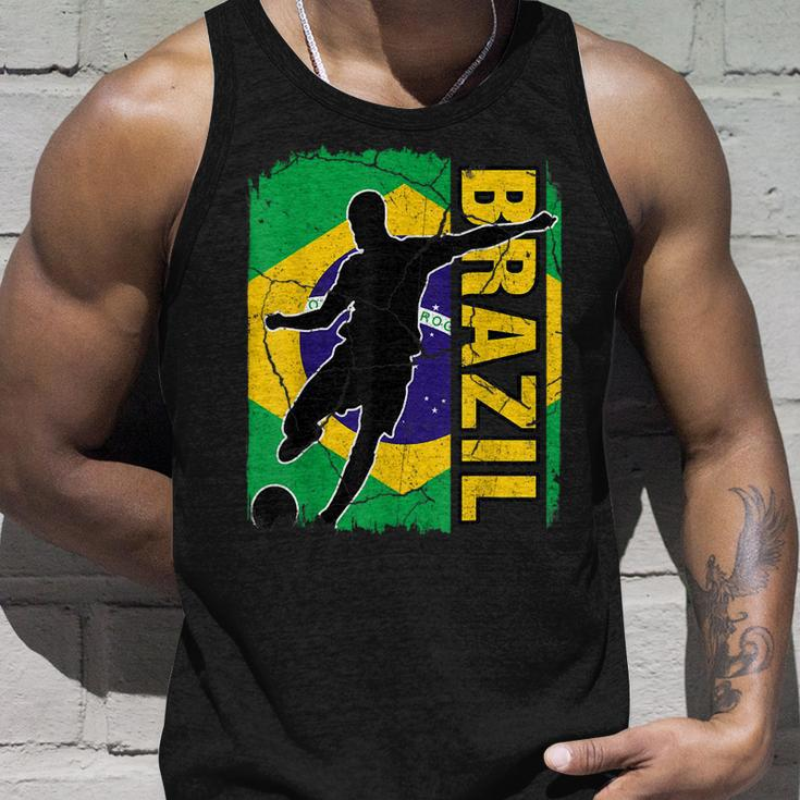 Brazilian Soccer Team Brazil Flag Jersey Football Fans Unisex Tank Top Gifts for Him