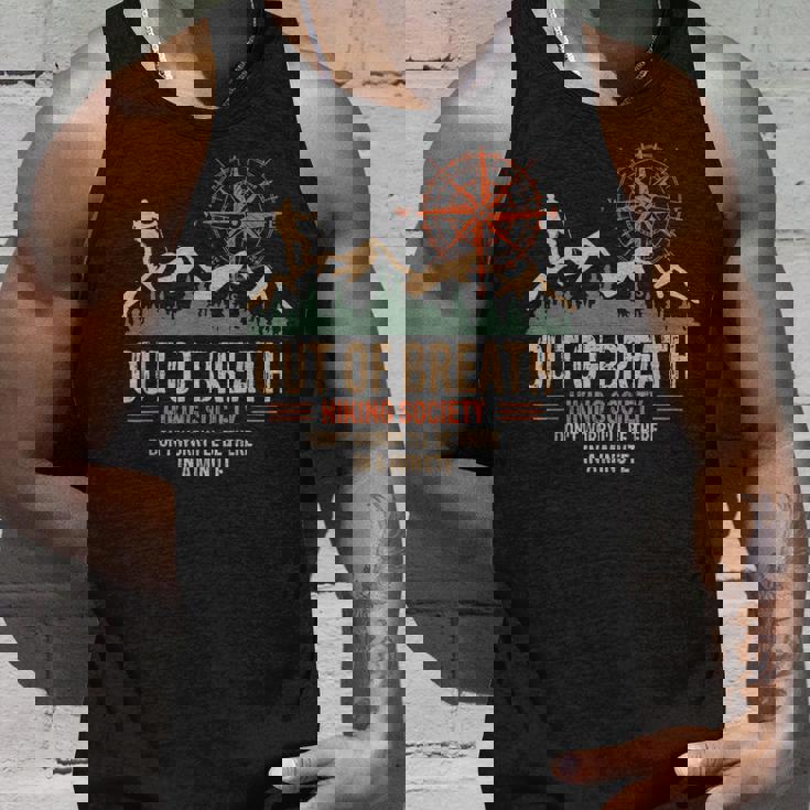 Out Of Breath Hiking Society Dont Worry Ill Be There In A Unisex Tank Top Gifts for Him Out Of Breath Hiking Society Dont Worry Ill Be There In A Unisex Tank Top Gifts for Him