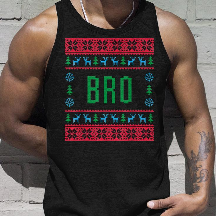 Bro Ugly Christmas Sweater Pjs Matching Family Pajamas Tank Top Gifts for Him