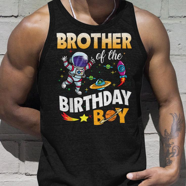 Brother Of The Birthday Boy Space Astronaut Birthday Tank Top Gifts for Him