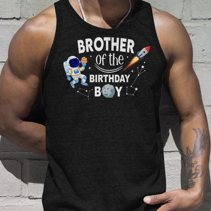 Brother Of The Birthday Boy Space Astronaut Birthday Family Unisex Tank Top Gifts for Him
