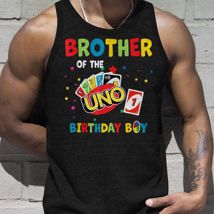 Brother Of The Uno Birthday Boy Uno Birthday Boy Unisex Tank Top Gifts for Him