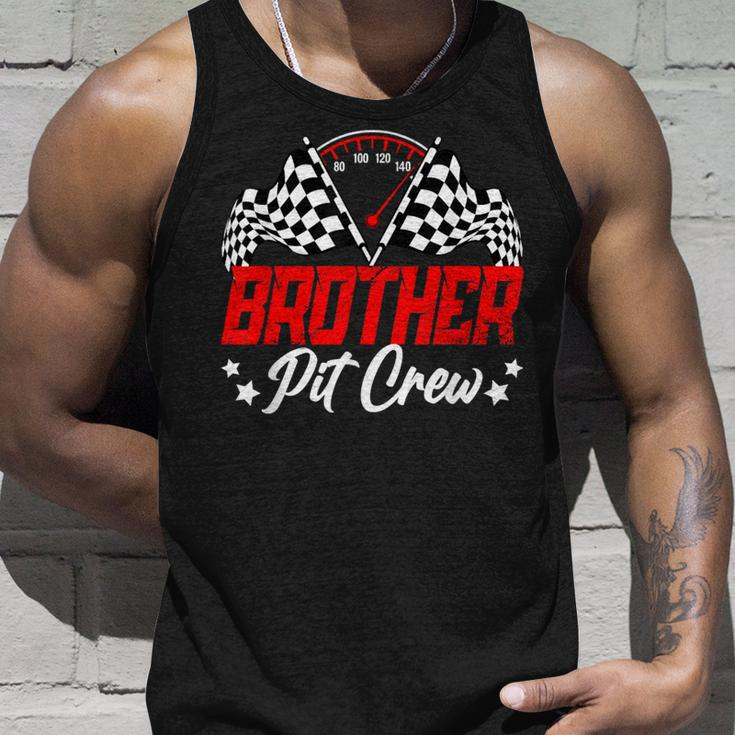 Brother Pit Crew Birthday Party Race Car Lover Racing Family Tank Top Gifts for Him
