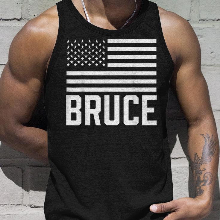 Bruce Birthday Forename Name Personalized Usa Tank Top Gifts for Him