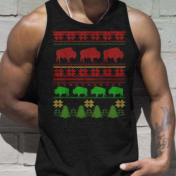 Buffalo Ugly Christmas Sweater Tank Top Gifts for Him