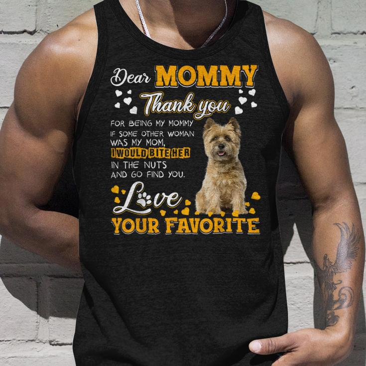 Cairn Terrier Dear Mommy Thank You For Being My Mommy Unisex Tank Top Gifts for Him