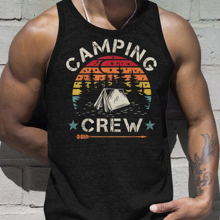 Camping Crew Retro Camper Unisex Tank Top Gifts for Him