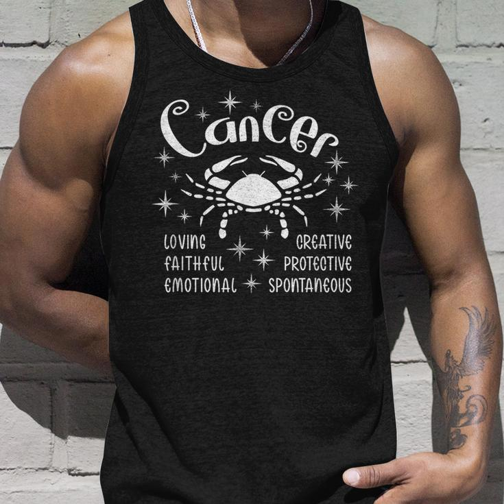 Cancer Personality Traits – Cute Zodiac Astrology Unisex Tank Top Gifts for Him