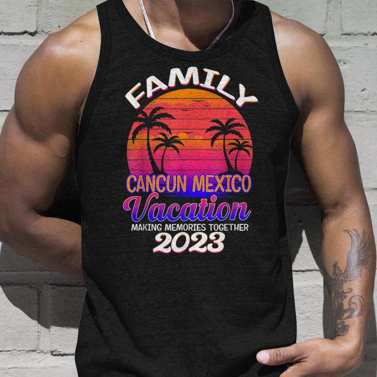 Cancun Family Vacation 2023 Matching Holiday Retro Beach Unisex Tank Top Gifts for Him