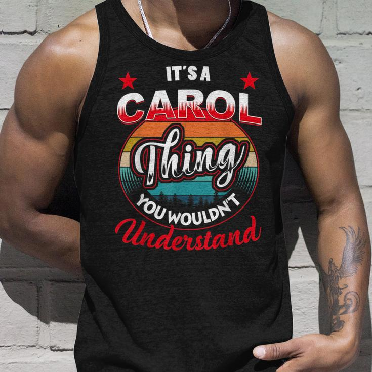 Carol Retro Name Its A Carol Thing Unisex Tank Top Gifts for Him
