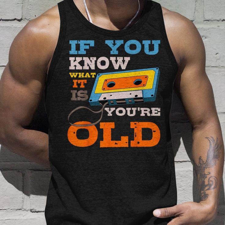 Cassette Tape Radio 70S 80S 90S Music Lover Unisex Tank Top Gifts for Him
