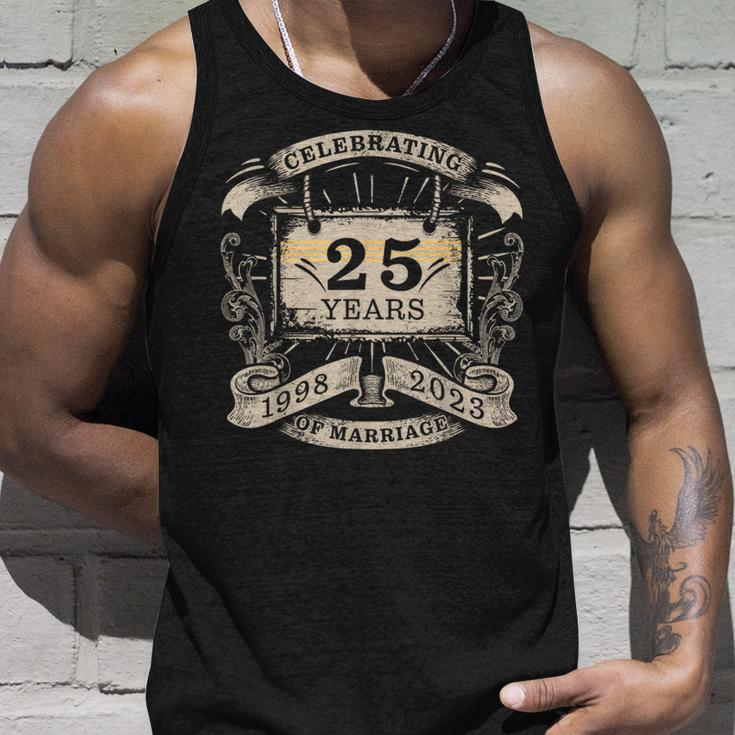 Celebrating 25 Year Of Marriage Anniversary Matching HisHer Unisex Tank Top Gifts for Him