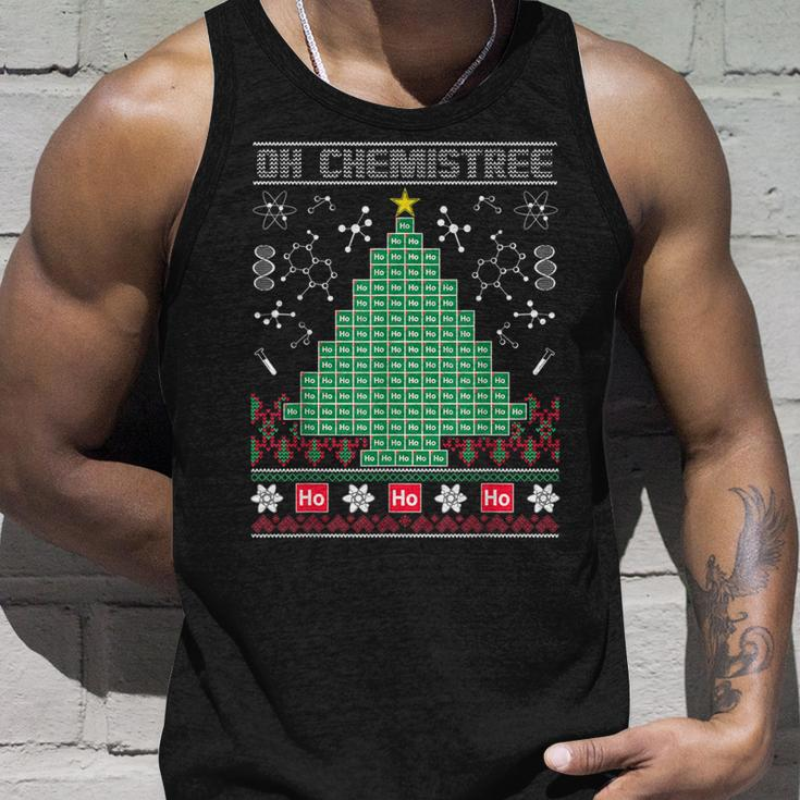 Chemist Element Oh Chemistree Ugly Christmas Sweater Tank Top Gifts for Him