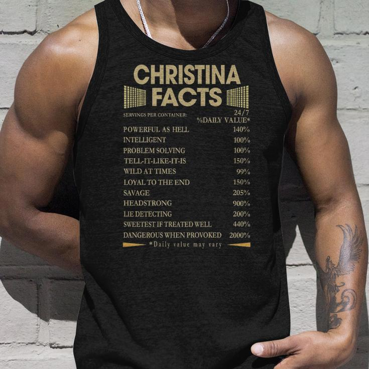 Christina Name Gift Christina Facts Unisex Tank Top Gifts for Him