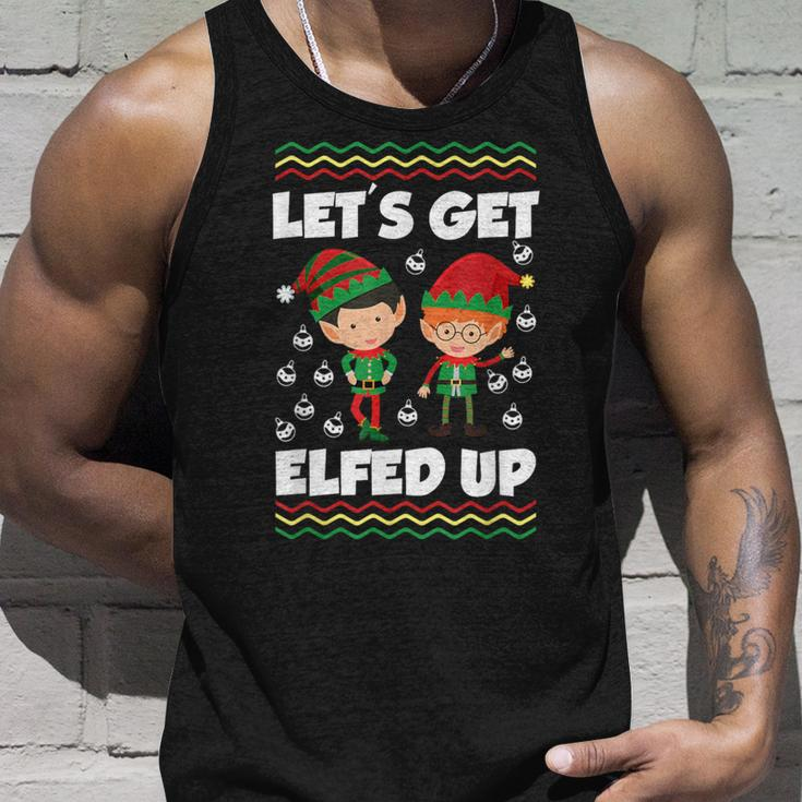 Christmas Elf Santa Ugly Christmas Tank Top Gifts for Him