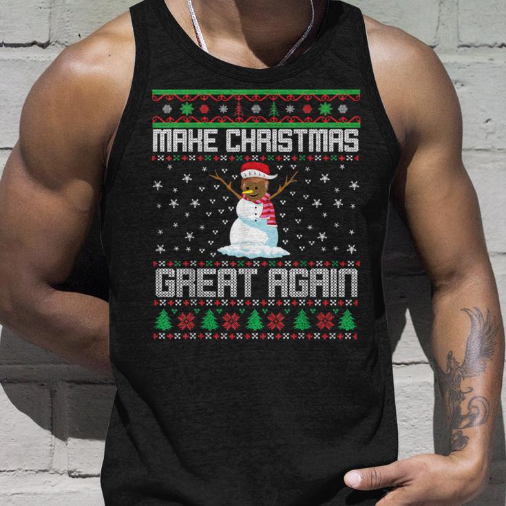 Make Christmas Great Again Ugly Christmas Sweater Snowman Tank Top Gifts for Him Make Christmas Great Again Ugly Christmas Sweater Snowman Tank Top Gifts for Him