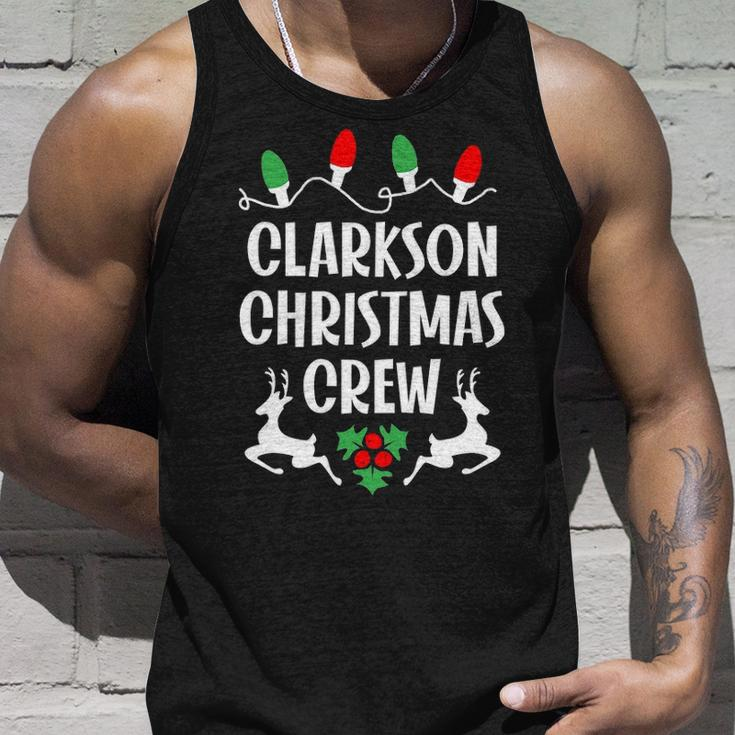 Clarkson Name Gift Christmas Crew Clarkson Unisex Tank Top Gifts for Him
