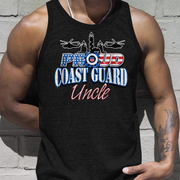 Coast Guard Uncle Usa Flag Military Men Military Tank Top Gifts for Him