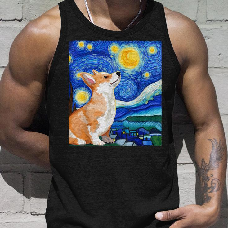 Corgi Starry Night Art Dog Art Corgi Owner Corgi Tank Top Gifts for Him