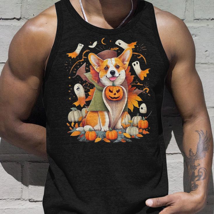 Corgi Witch Cute Halloween Costume For Dog Lover Tank Top Gifts for Him