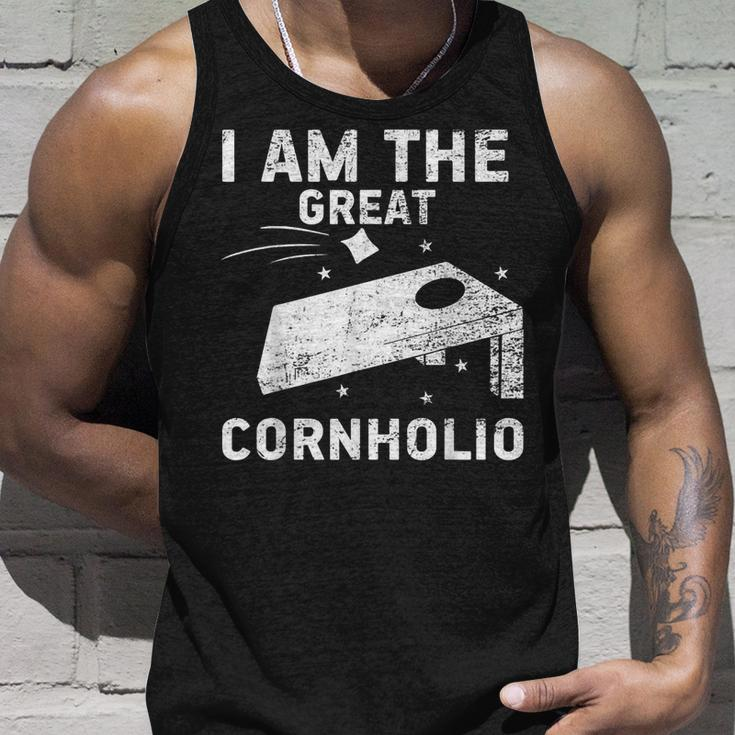 Cornhole Team I Am The Great Cornholio Tank Top Gifts for Him