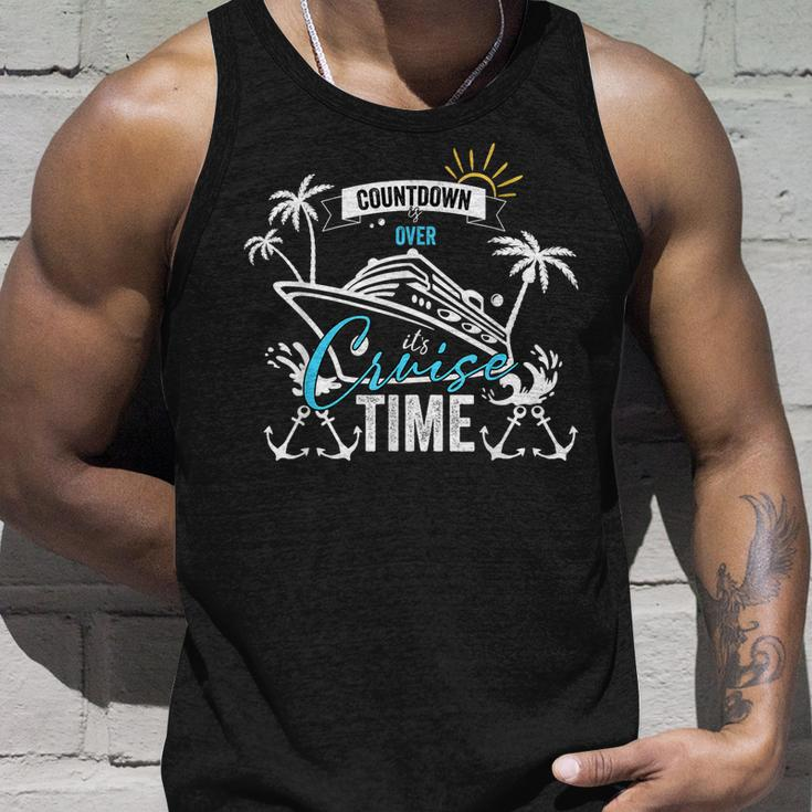 Countdown Is Over Its Cruise Time Summer Family Cruising Unisex Tank Top Gifts for Him