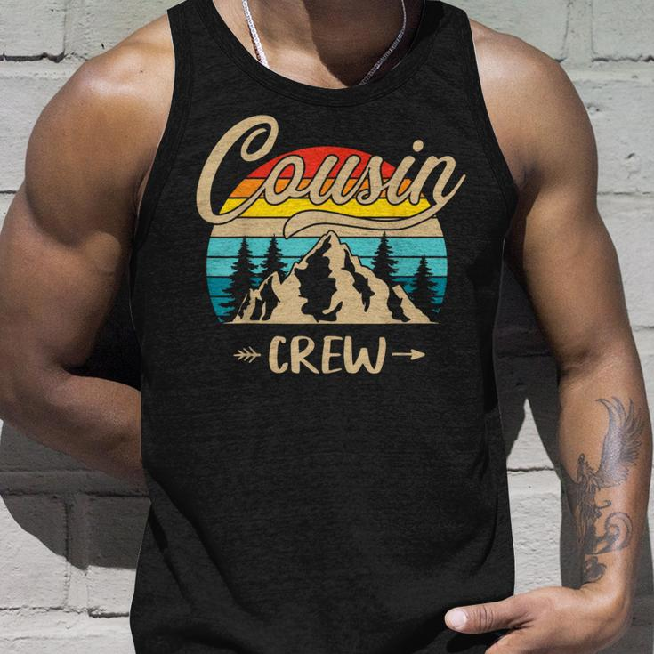 Cousin Crew Camping Sunset Summer Camp Retro Matching Trip Tank Top Gifts for Him
