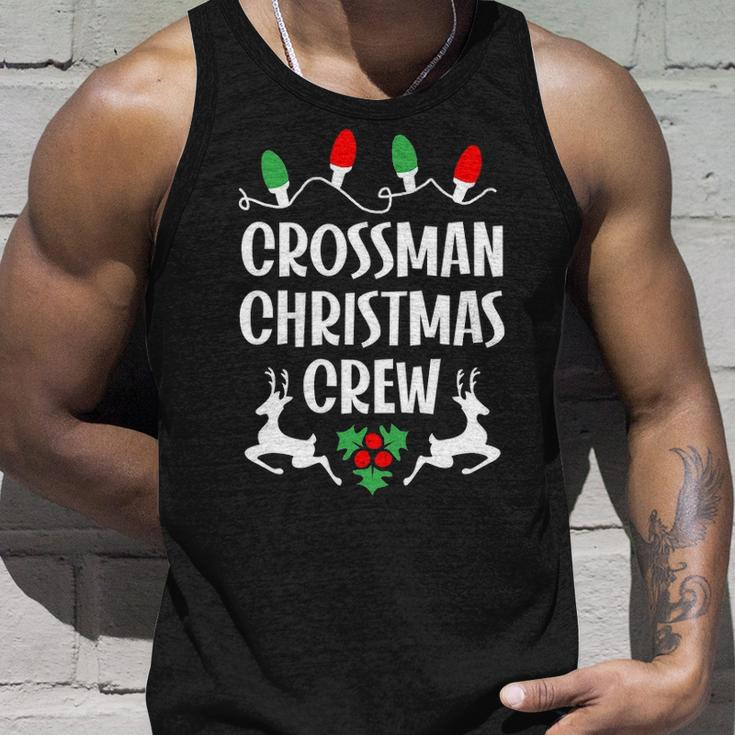 Crossman Name Gift Christmas Crew Crossman Unisex Tank Top Gifts for Him