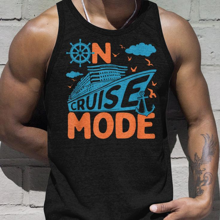On Cruise Mode Cruise Vacation Family Trendy Tank Top Gifts for Him