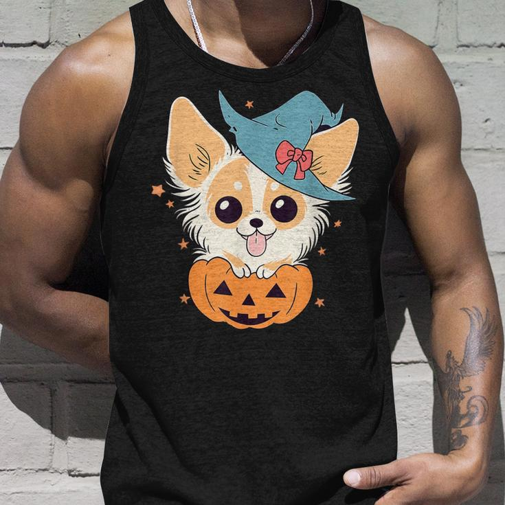 Cute Chihuahua Dog Halloween Pumpkins Tank Top Gifts for Him