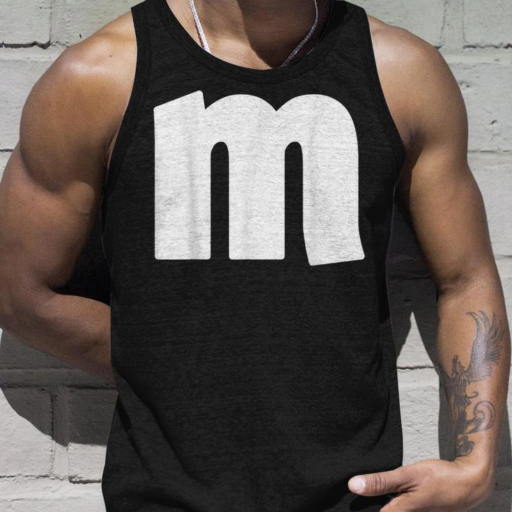 Cute Family Halloween Team Costume Matching M Letter Tank Top Gifts for Him