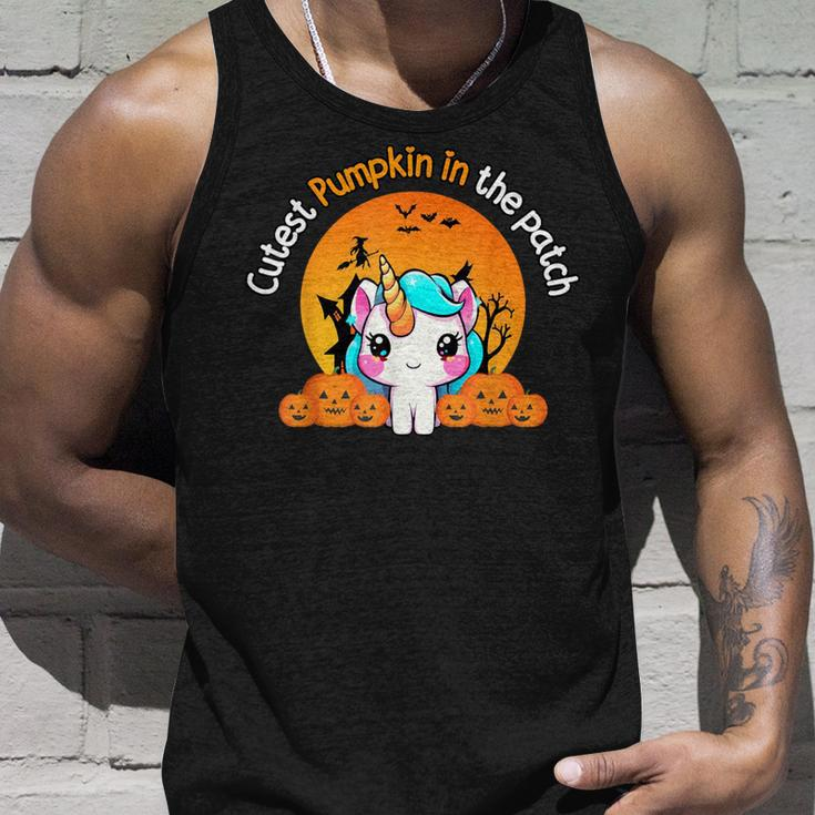 Cutest Pumpkin In The Patch Unicorn Witch Halloween Kawaii Tank Top Gifts for Him