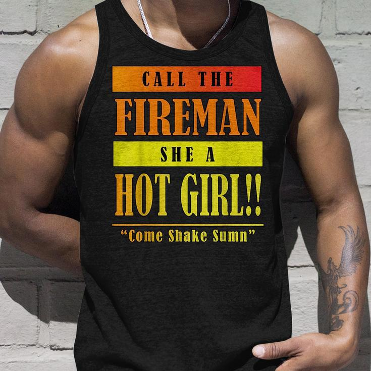 Dababy Call Da Fireman She A Hot Girl Unisex Tank Top Gifts for Him