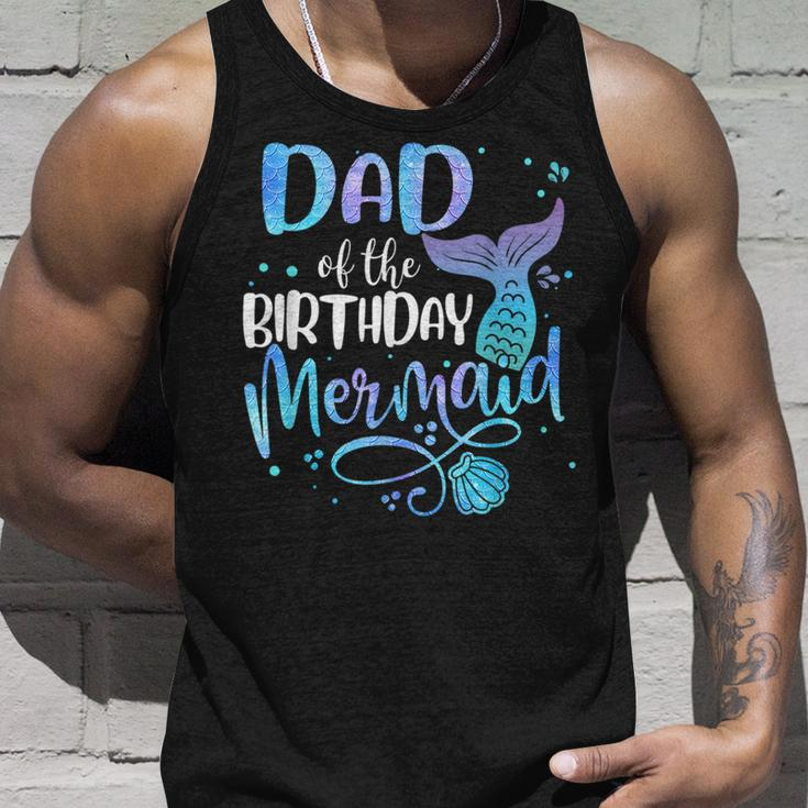 Dad Of The Birthday Mermaid Matching Party Squad For Dad Tank Top Gifts for Him