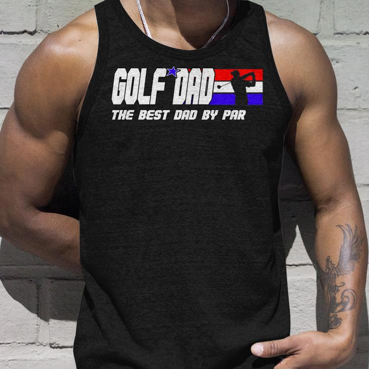 Dad Golf Men Fathers Day Golf Gifts Best Dad By Par Unisex Tank Top Gifts for Him