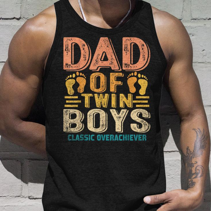 Dad Of Twin Boys Twin Dad Father Unisex Tank Top Gifts for Him