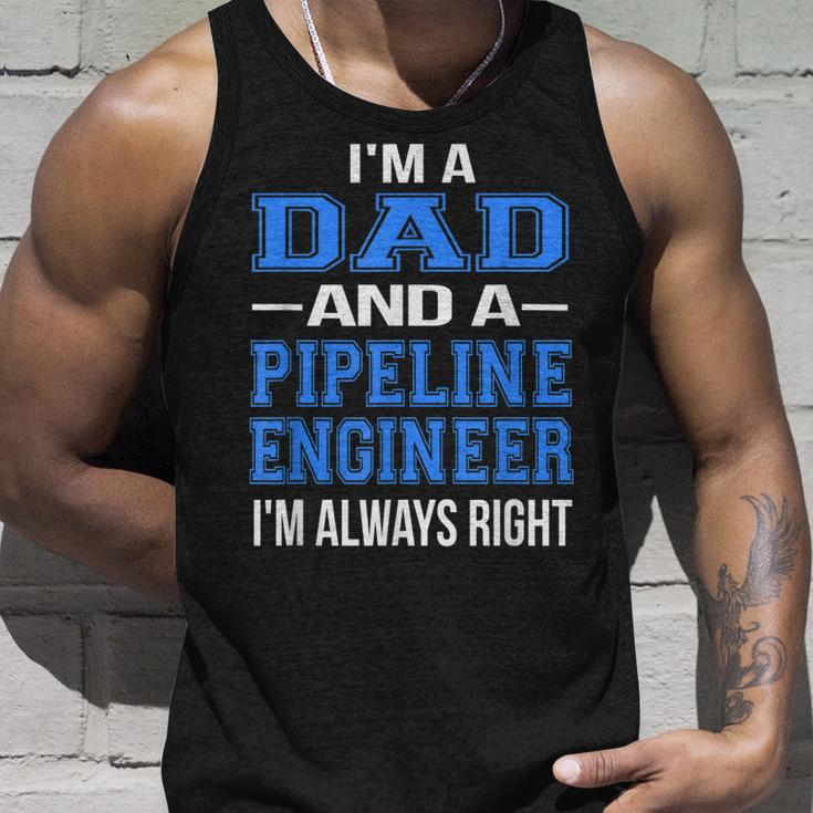 Dad Pipeline Engineer For Cool Father Gift For Mens Unisex Tank Top Gifts for Him