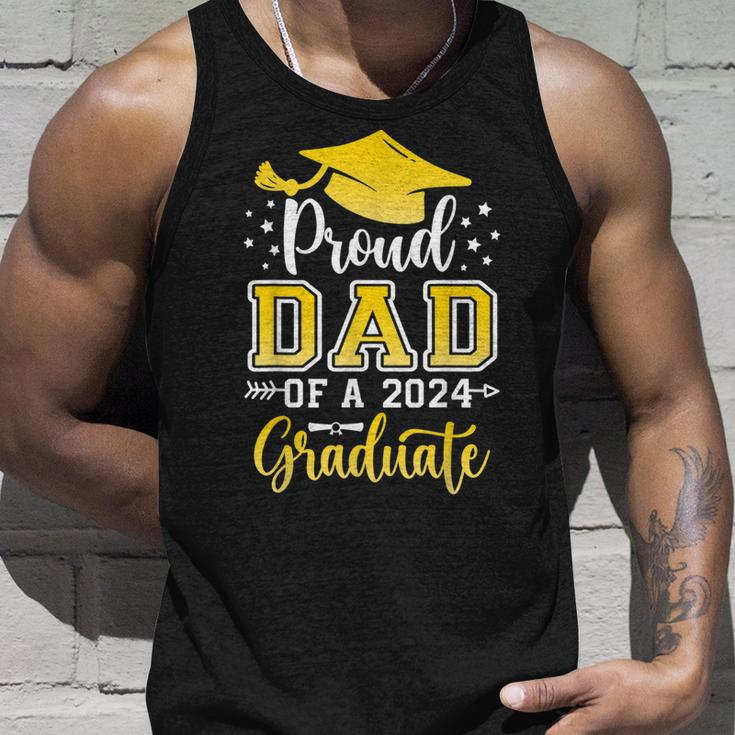 Dad Senior 2024 Proud Dad Of A Class Of 2024 Graduate Unisex Tank Top Gifts for Him
