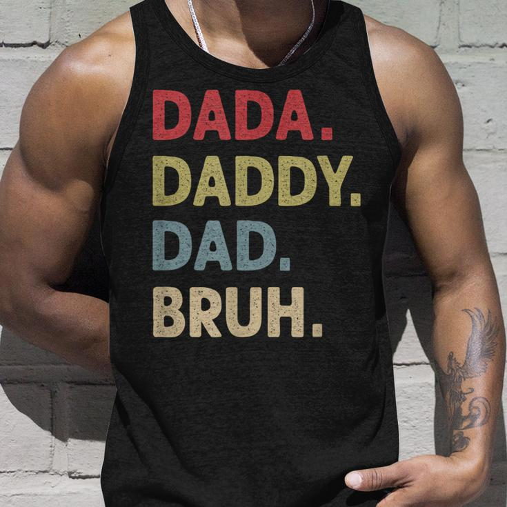 Dada Daddy Dad Bruh Fathers Day Son Quote Saying Funny Unisex Tank Top Gifts for Him